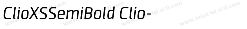 ClioXSSemiBold Clio字体转换